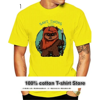 Новая мужская футболка Save Ewoks Forest, размер S-2XL