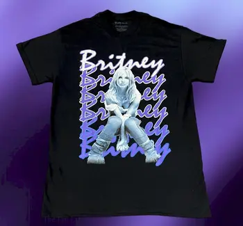 Новая мужская черная винтажная концертная футболка Britney Spears