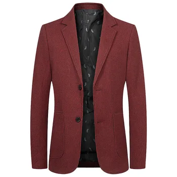 Новые мужские деловые повседневные блейзеры, пиджаки Высокого качества, мужские весенне-осенние Приталенные блейзеры, костюмы, пальто, куртки, мужская одежда