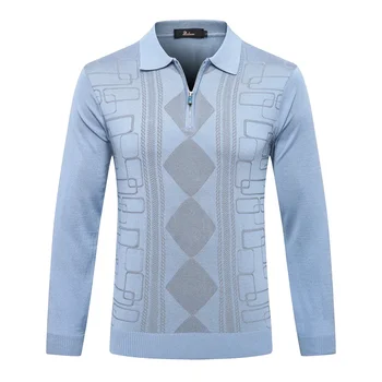 Новый мужской свитер с длинным рукавом SIJITONGDA2024 мягкий, дышащий, эластичный и устойчивый к морщинам, подходит для взрослых студентов 4xl