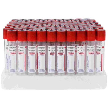 Одноразовые пробирки для сбора крови Лабораторное оборудование Стеклянные пробирки отрицательного давления Вакуумный коллектор Клеевая головка