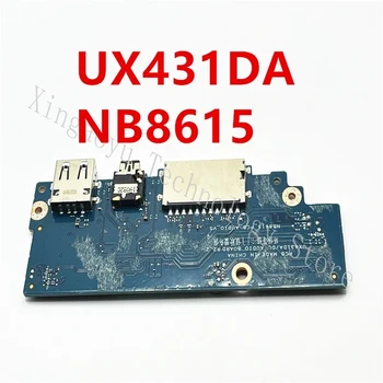 Оригинал ДЛЯ Asus UX431DA UX431DL UX431FAC USB Small Board Аудиоинтерфейс Слот для SD-карты NB8615 100% Идеальный Тест