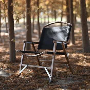 Открытый рыболовный кемпинг для пикника Kermit стул из массива дерева простой портативный складной стул