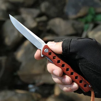 Открытый Складной Нож Fsat Открытый Складной Нож Для Самообороны Гаджеты Выживания С Полой Ручкой Военный Тактический Охотничий Нож Ручные Инструменты