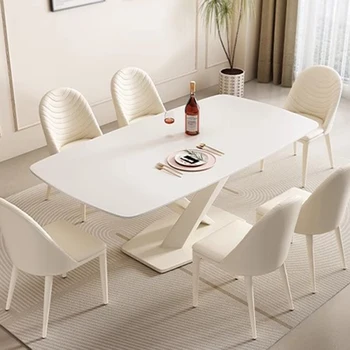 Офисные Обеденные столы Nordic Консоль Журнальные столики для сада Кухонная мебель для столовой Sillas Para Comedor WJ20XP