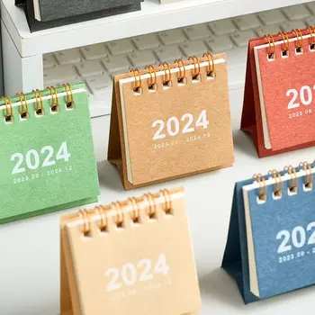 Офисные школьные принадлежности Настольный календарь на 2024 год, украшения для дома, безделушки, украшения для рабочего стола, простой планировщик расписания