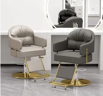 Парикмахерская скамейка для стрижки парикмахерская салон специальной красоты кресло для глажения и окрашивания с поворотным утолщенным креслом для красоты