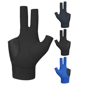 Перчатки для бильярдного кия, нескользящие трехпалые перчатки для настольного тенниса, бильярдные перчатки, Универсальные бильярдные аксессуары для игры