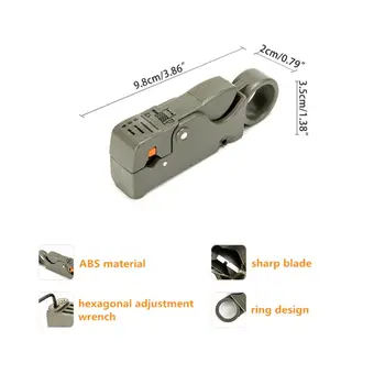 Плоскогубцы для автоматической зачистки Инструменты для зачистки кабеля Двойные лезвия для зачистки провода