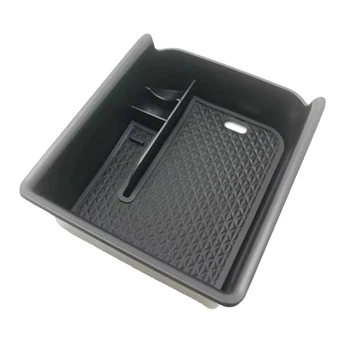 Подлокотник Ящик для хранения Лоток Органайзер на центральной консоли Держатель для гольфа 8 Простой в использовании Износостойкий материал ABS Черный