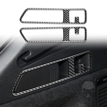 Подходит для наклеек на крючок багажника Audi Q5L 18 с 2 декоративными наклейками из углеродного волокна