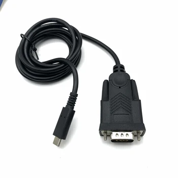 Последовательный com-кабель Type-c к Rs232 с выводом Db9 подключает компьютер к принтеру с преобразователем USB в последовательный порт.