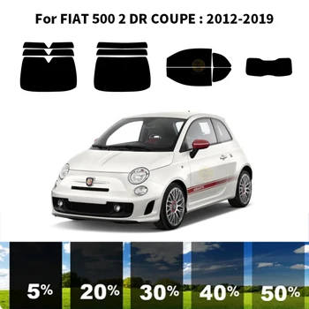 Предварительно нарезанная нанокерамика для автомобиля, Комплект УФ-Тонировки окон, Автомобильная Пленка для окон FIAT 500 2 DR COUPE 2012-2019