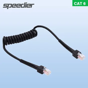 Пружинный провод RJ45 8-жильный сетевой шнур локальной сети Интернет Кабель CAT 6 с кристаллической головкой Высокоскоростной кабель Cat6 Gigabit Ethernet