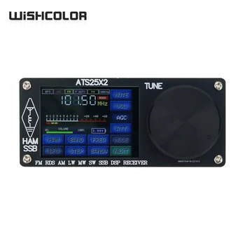 Радиоприемник Wishcolor ATS25X2 FM RDS AM LW MW SW SSB DSP Приемник с WIFI Антенной 2,4 