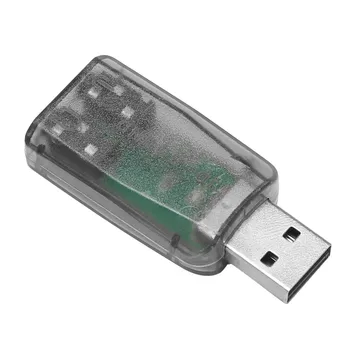 Разъем для наушников с микрофоном от USB до 3,5 мм Стереогарнитура 3D Звуковая Карта Аудиоадаптер ПК