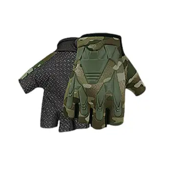 Регулируемые полупальцевые велосипедные перчатки с защитой от скольжения и пота, мужские Женские полупальцевые перчатки, дышащие противоударные спортивные перчатки