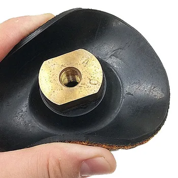 Резиновая подложка для полировки, держатель шлифовального диска для угловой шлифовальной машины M10 M14, Резьба по камню специальной формы, Нефрит