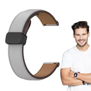 Ремешок из натуральной кожи для Samsung для Galaxy Watch 6 Band 20 мм ремешок для Galaxy Watch 6 Классический браслет для часов