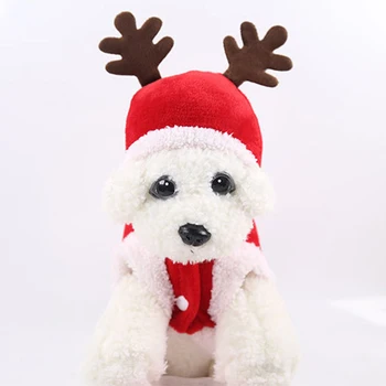 Рождественская одежда для собак олень собака форма костюм куртка для маленьких собак зимние теплые пальто щенок одежда для животных чихуахуа одежда наряд