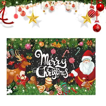 Рождественский Открытый Баннер Флаг Веселое Рождественское Украшение для Дома 2023 Рождественский Орнамент Navidad Natal Noel Подарок С Новым Годом O1D7