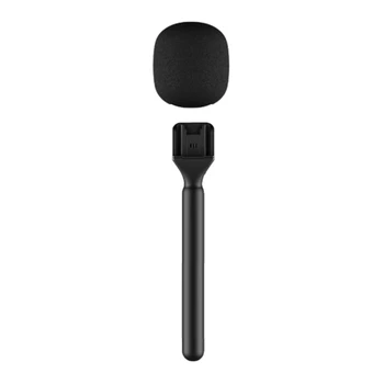 Ручка для ручного микрофона с ветрозащитной губкой для интервью Ручка для микрофона для Mic/Rode Go/Relacar