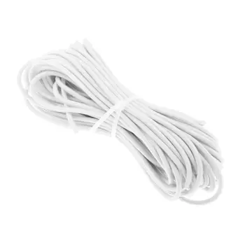 Сверхпрочный полиэстер с резиновым покрытием, 3 мм, прочная эластичная веревка, размер и цвет - белый, 10 м