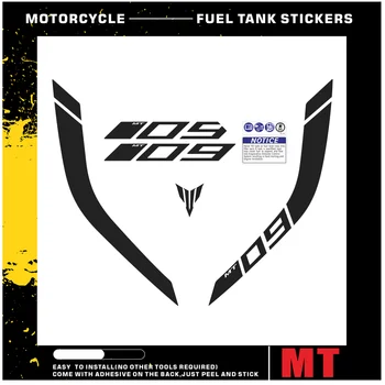 Светоотражающие виниловые наклейки на мотоцикл, новые наклейки с логотипом кривой бака для Yamaha MT09 MT-09 FZ09 FZ-09 2018 2019 2020