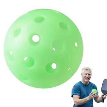Светящийся шарик для маринования, ночник, зеленый шарик с 40 отверстиями, зеленый шарик для маринования, подарки для занятий спортом на открытом воздухе, снаряжение для пиклбола