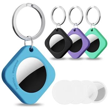 Силиконовый чехол для Airtag с брелоком; защитный чехол для Apple Airtag Key Tracker; Держатель Airtags; кольцо для ключей; аксессуары