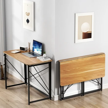 Складной стол, рабочий стол для домашнего кабинета, спальня, простой складной стол, письменный стол, офисный стол, студенческий стол, компьютерный стол