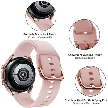 Сменный ремешок для Samsung Galaxy Watch 3 41 мм силиконовый ремешок для Samsung Galaxy Watch Active 1/2 Galaxy Watch 42 мм ремешки для часов