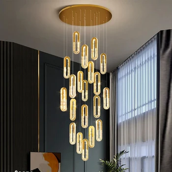Современный декор, хрустальные светодиодные фонари, подвесные светильники для гостиной, светодиодная люстра для столовой, подвесной светильник, внутреннее освещение