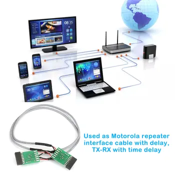 Соединительный кабель радиотранслятора TX-RX с временной задержкой для Motorola GM300 GM338 GM3188 Портативная рация для радиолюбителей