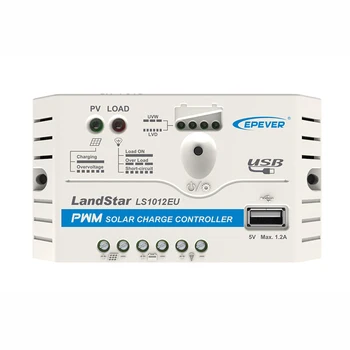 Солнечный контроллер заряда 10A pwm LS1012EU контроллер заряда 12V с выходом на USB-терминале + 5V/1.2A