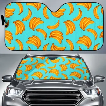 Солнцезащитный Козырек Для Автомобиля с Синим Банановым Рисунком