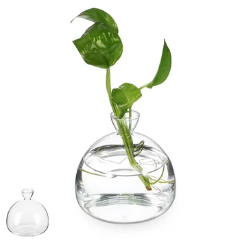 Стеклянный горшок для растений, прозрачная стеклянная ваза, стеклянный держатель для растений, контейнер для цветочных композиций, прозрачные вазы для центральных элементов