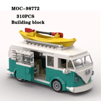 Строительный блок MOC-98772 Игрушечная модель супербуса в сборе 310 шт. Обучающая игрушка для взрослых и детей, подарок на день рождения и Рождество