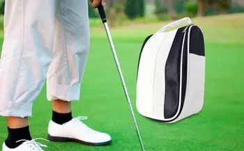 Уличная пылезащитная сумка для спортивной обуви, водонепроницаемая сумка для обуви для гольфа, дышащий чехол для обуви на молнии, сумка для обуви, аксессуары для гольфа