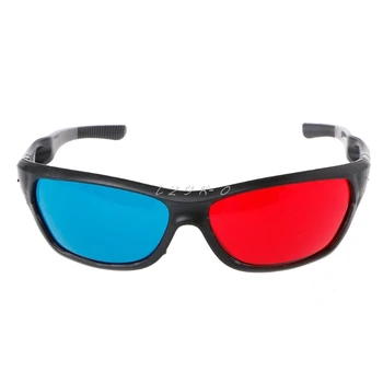 Универсальная белая рамка, Красные, синие 3D-очки с анаглифами для фильмов, игр, DVD, видео, телевизора