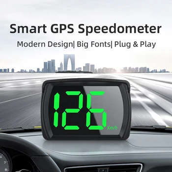 Универсальный автомобильный дисплей GPS Большой измеритель скорости Автомобильные Аксессуары