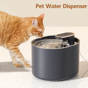 Фильтр для фонтана для кошек Автоматический 3-литровый диспенсер для воды для кошек, насос для фонтана для домашних животных для собак с 1 сменным фильтром
