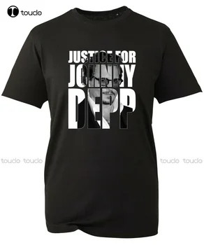 Футболка Justice For Johnny Depp, Support Johnny Depp Amber Heard, Детские Топы Для взрослых, Красные Рубашки, Уличные Простые Повседневные Футболки Vintag