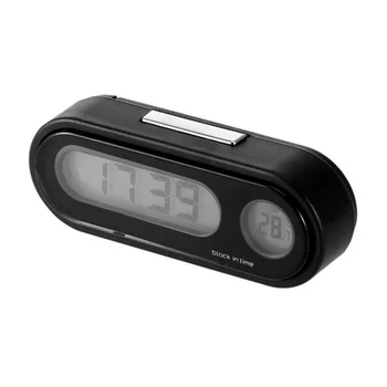 Часы с ЖК-экраном, термометр, Автомобильные цифровые светодиодные электронные часы с подсветкой, принадлежности для автомобилей