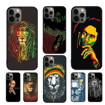 Чехлы Для мобильных Телефонов Rasta Lion Reggae Bob Marleys Чехол Для iPhone 15 14 12 13 mini 11 Pro MAX XR XS apple 7 8 Plus SE2020 Coque
