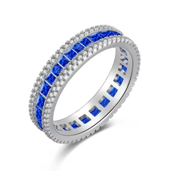 Чувство модного дизайна из стерлингового серебра 925 пробы, нишевая мода, легкая роскошь, кольцо с цветным цирконием широкого выпуска