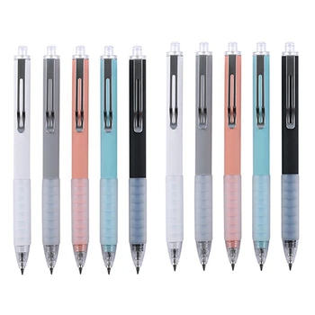 Шариковая ручка средней работы из 10 предметов, Выдвижная офисная ручка с супер мягким захватом, шариковая ручка для мужчин и женщин