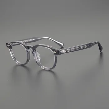 Японская винтажная оправа для очков ручной работы Мужские высококачественные ацетатные очки для чтения при оптической близорукости Персонализированные женские очки