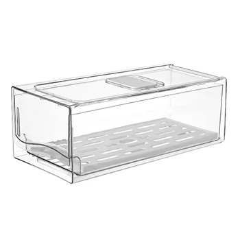 Ящики-органайзеры для холодильника с Выдвижными ящиками Набор Выдвижных ящиков для холодильной продукции для экономии Вертикального пространства