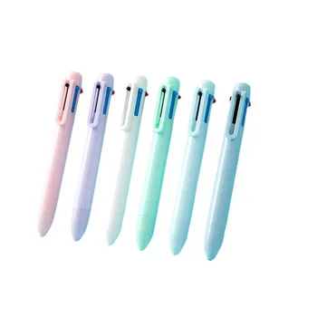 40 шт. Креативная 6-цветная шариковая ручка Morandi Candy Color Press pen, студенческая многоцветная масляная ручка, Цветная ручка для ноутбука